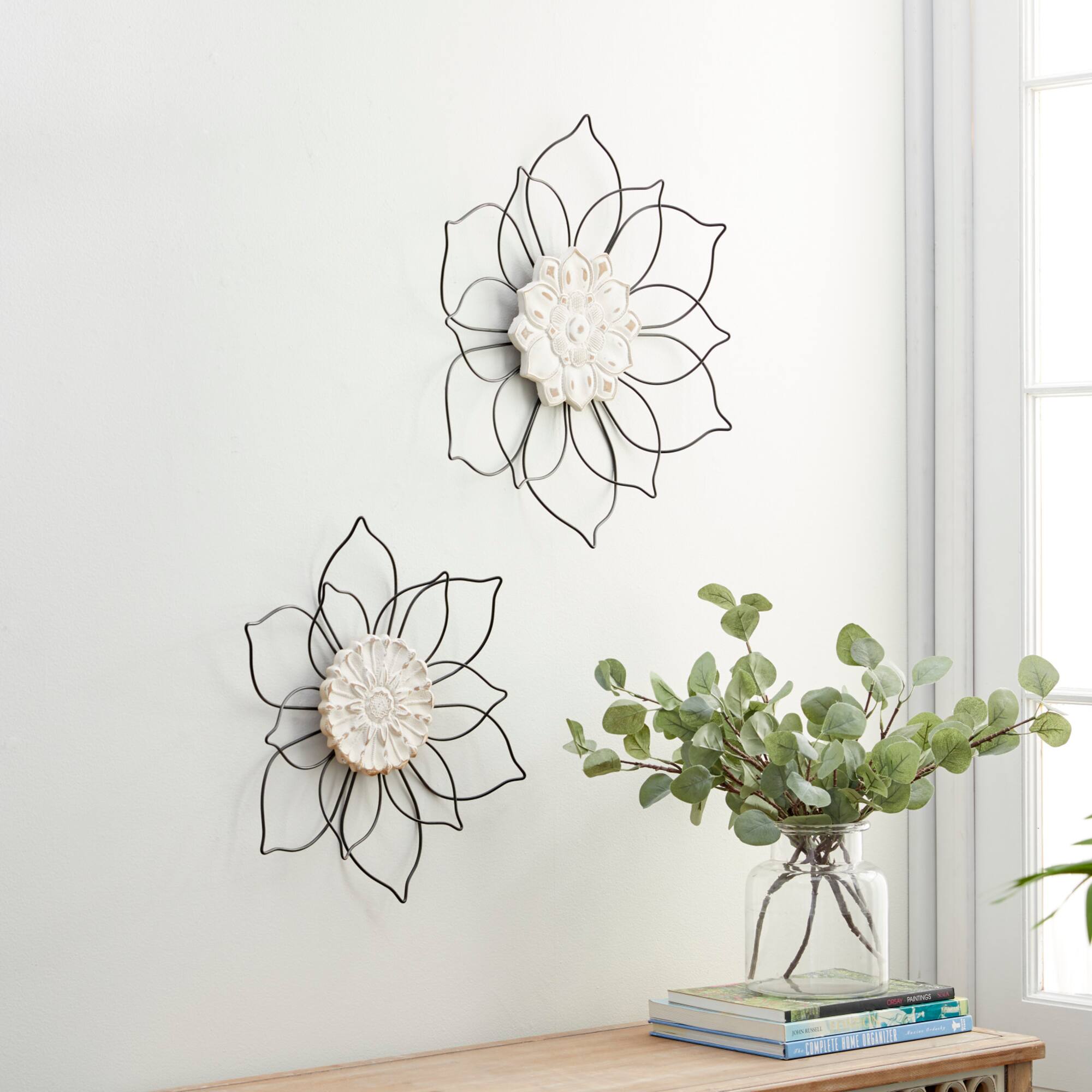 Black Traditional Metal Wall Décor Set